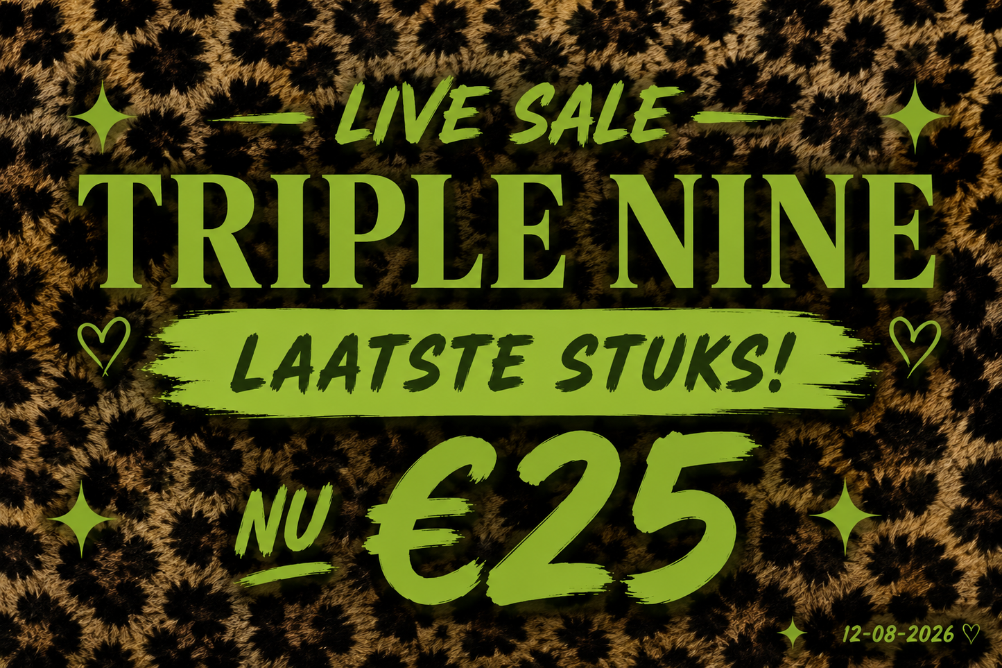 LIVE SALE ‘Triple Nine’
