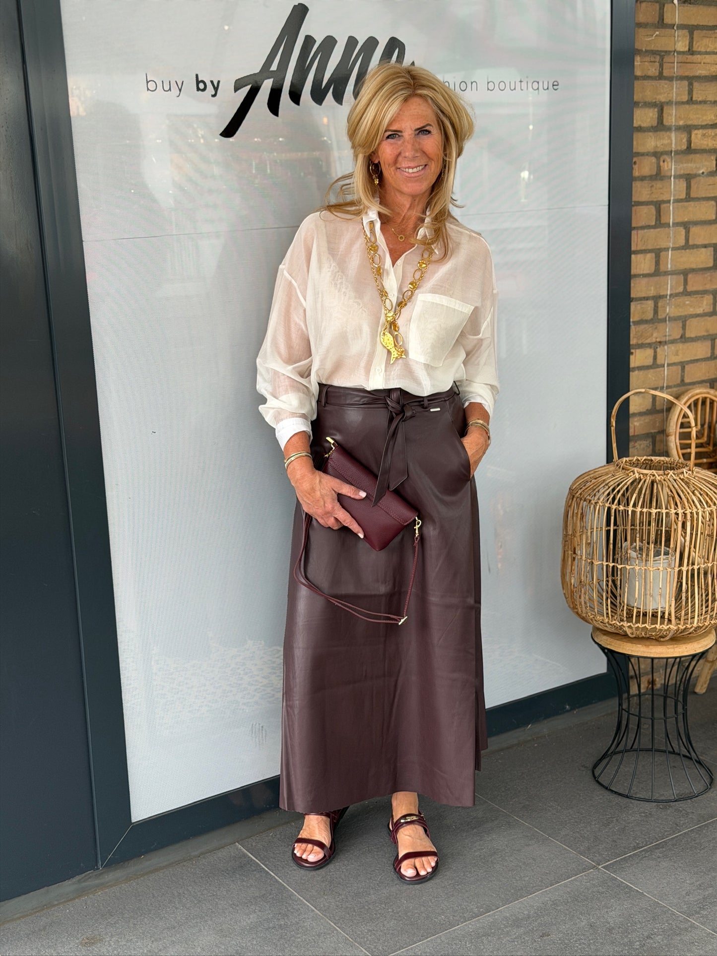 Rok faux leather ‘Chelsea’ Rino & Pelle