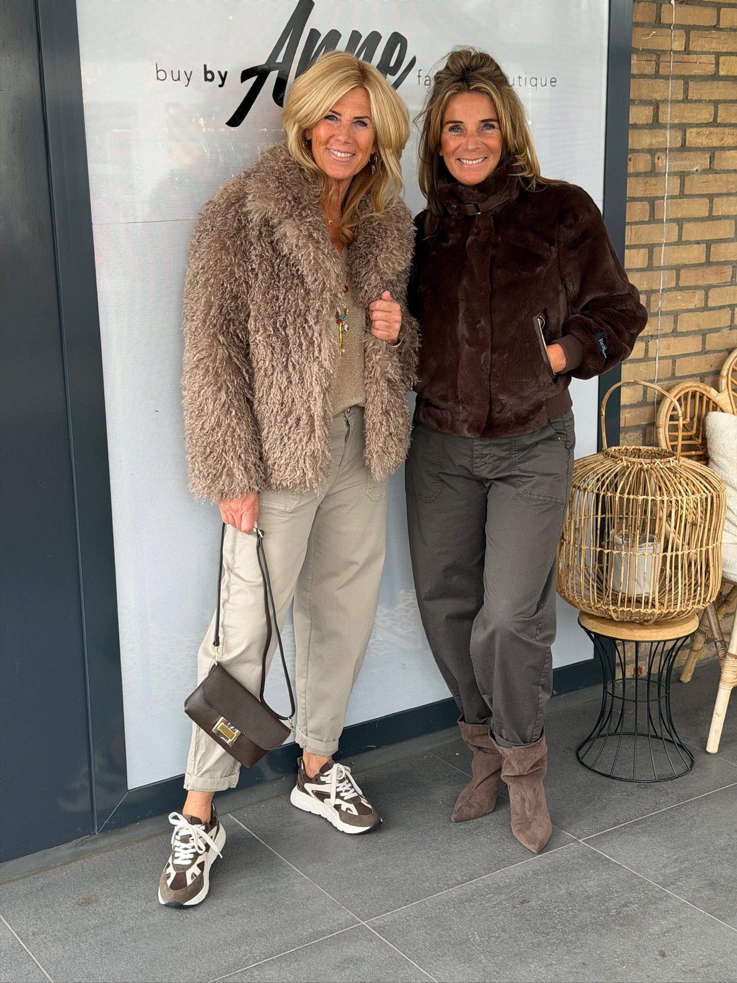 Short faux fur jacket ‘Ambra’ Rino & Pelle