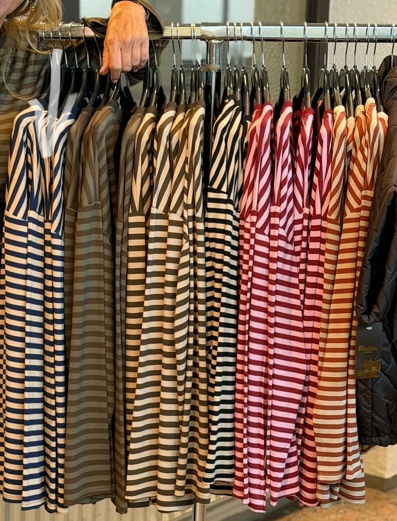 T-shirt 'Streep' lange mouw