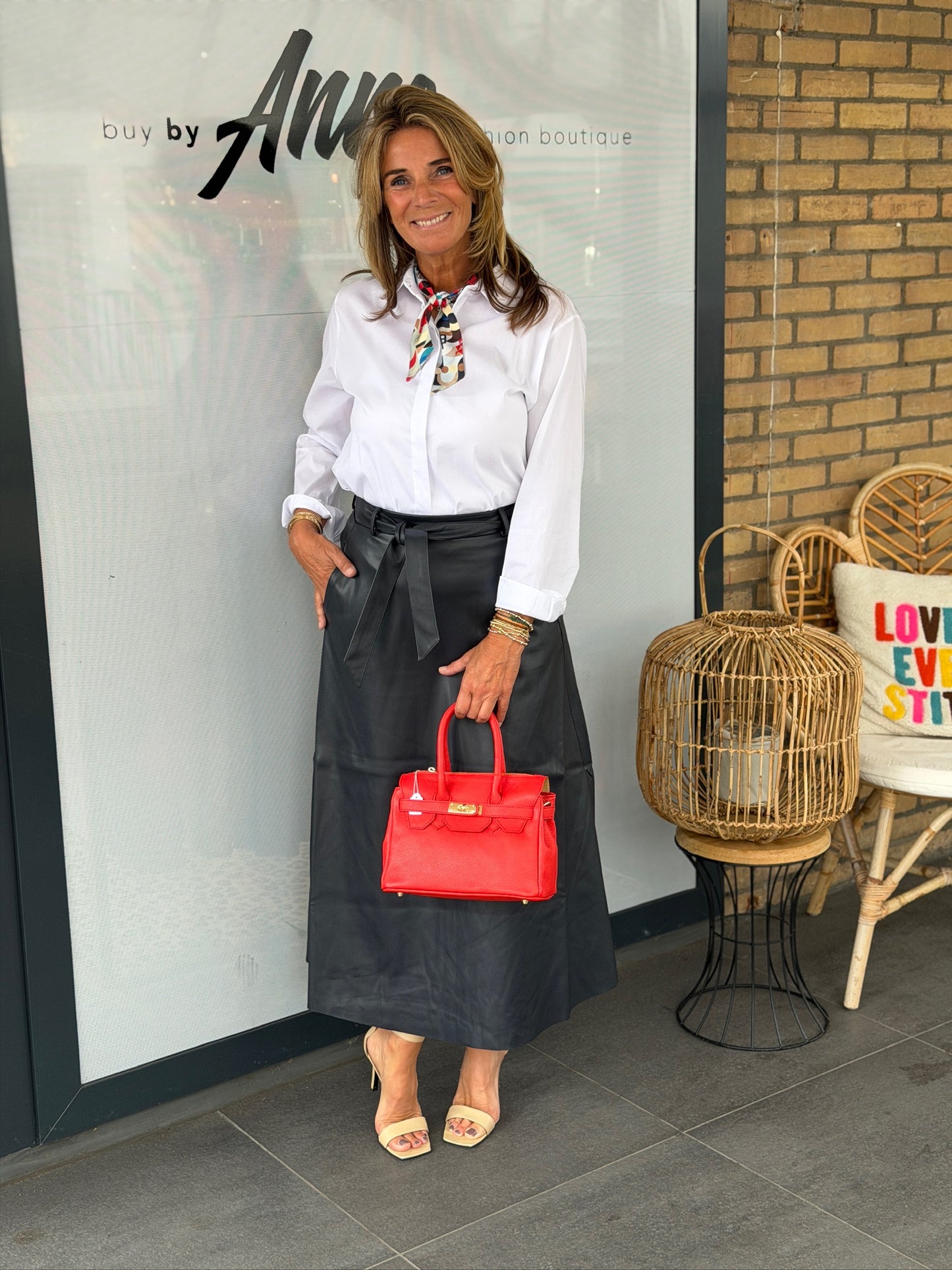 Rok faux leather ‘Chelsea’ Rino & Pelle