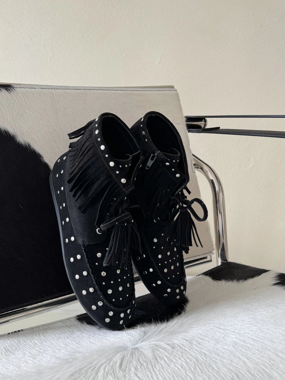 Fringe Boots Juul&Belle black