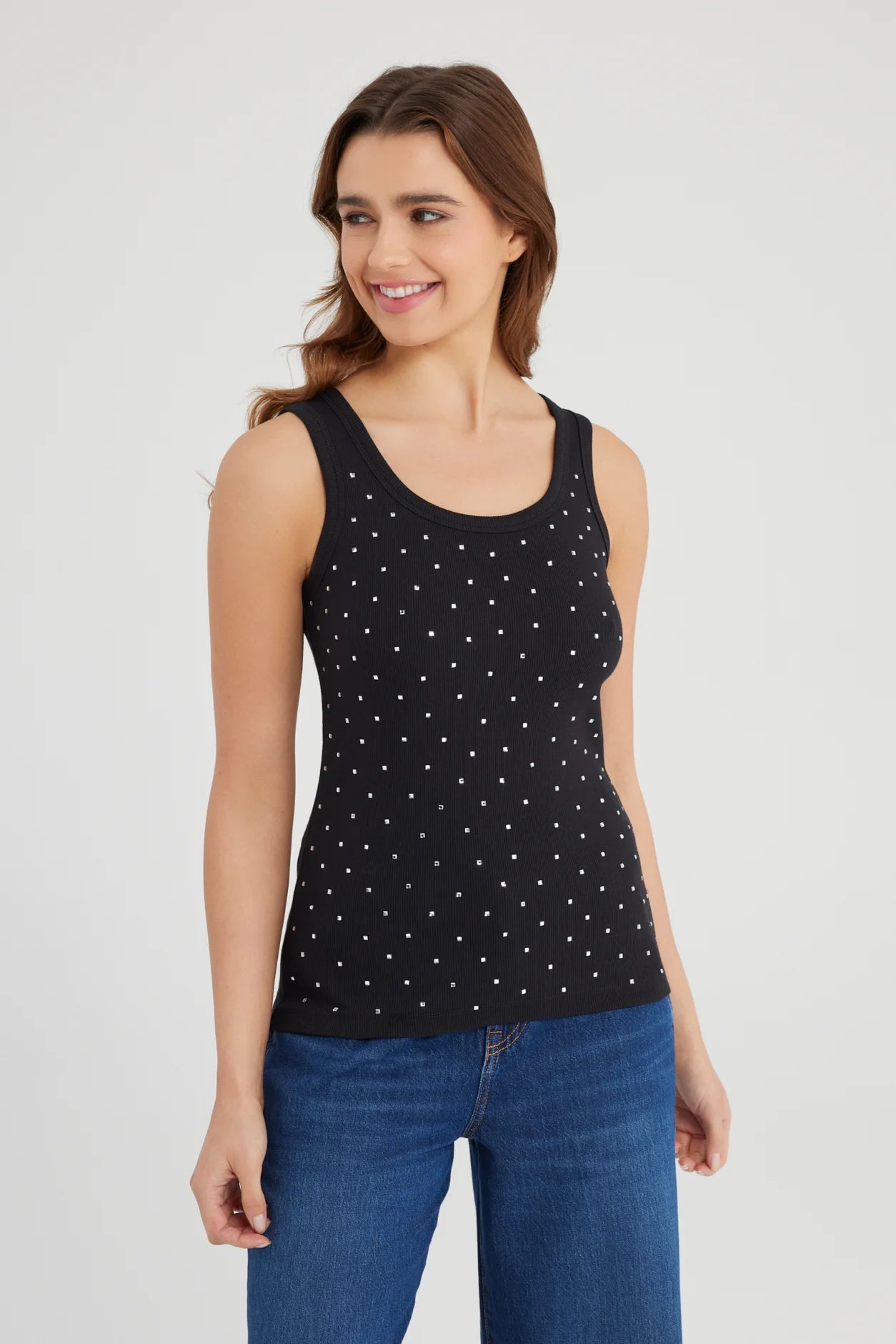 COJ tank top 'Olivia' strass