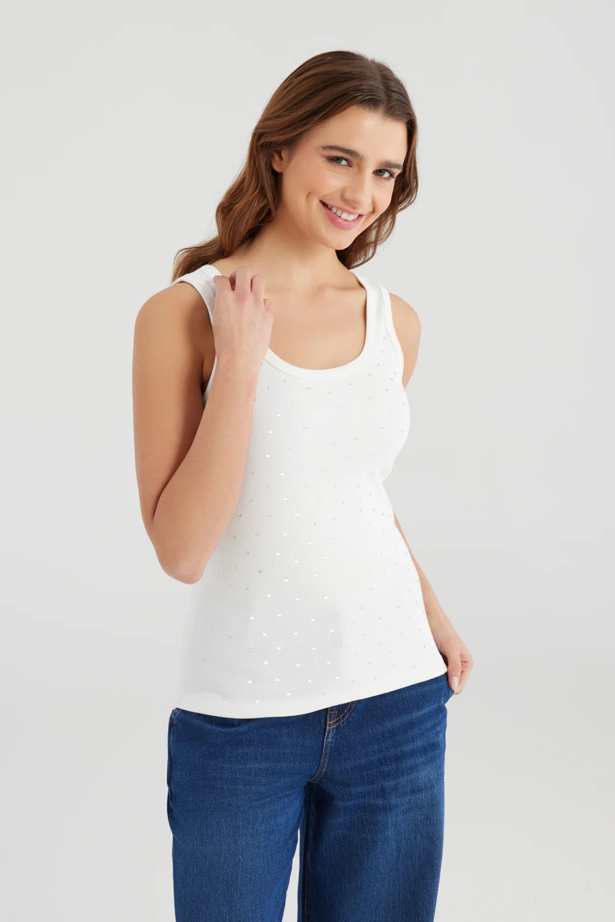COJ tank top 'Olivia' strass