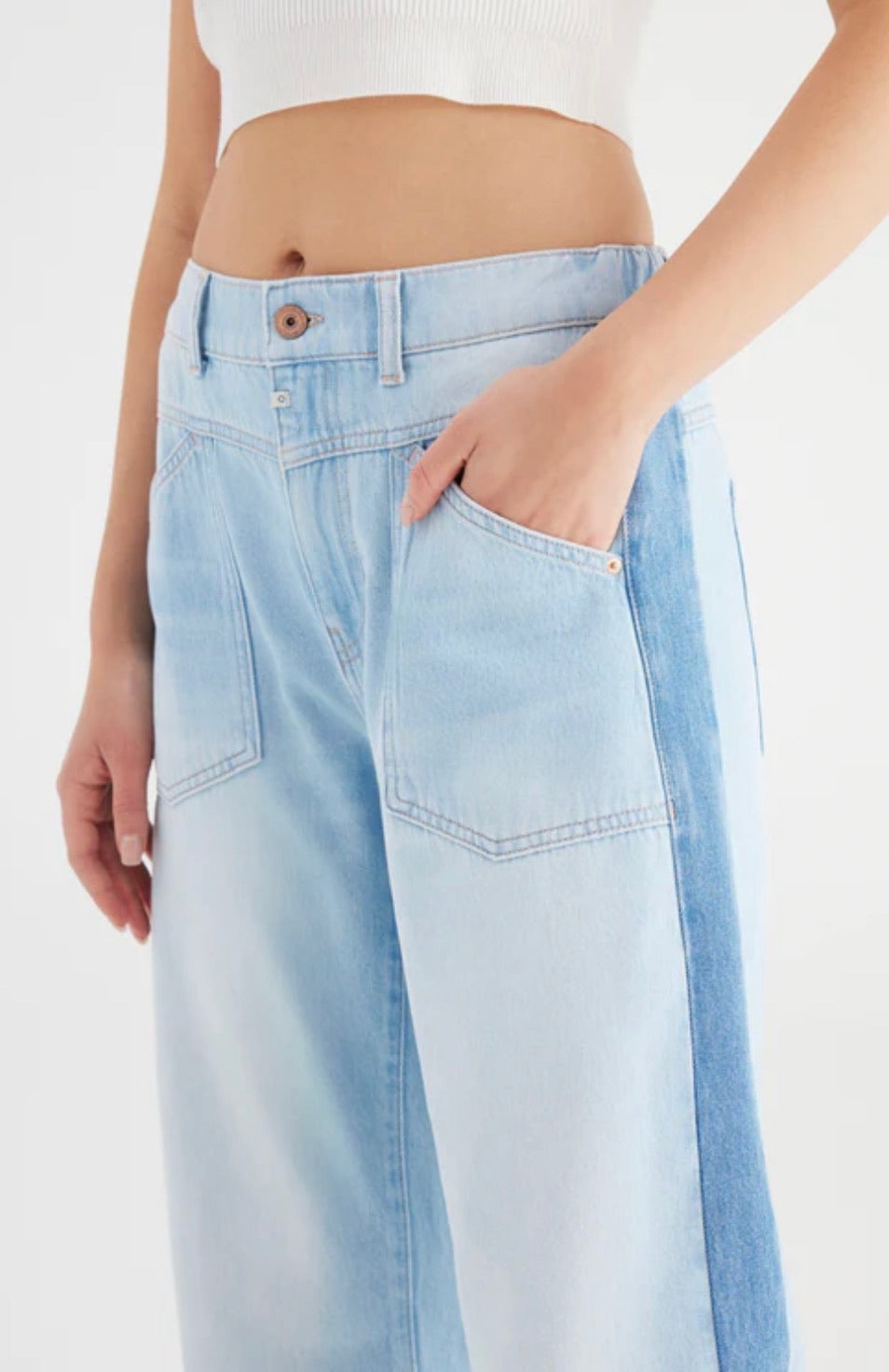 COJ jeans 'Selena' contrast side