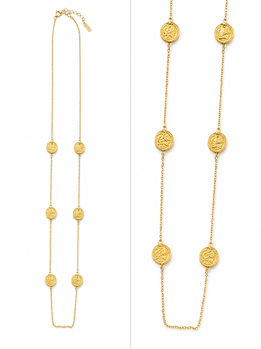 Ketting ‘Coins’ Gold
