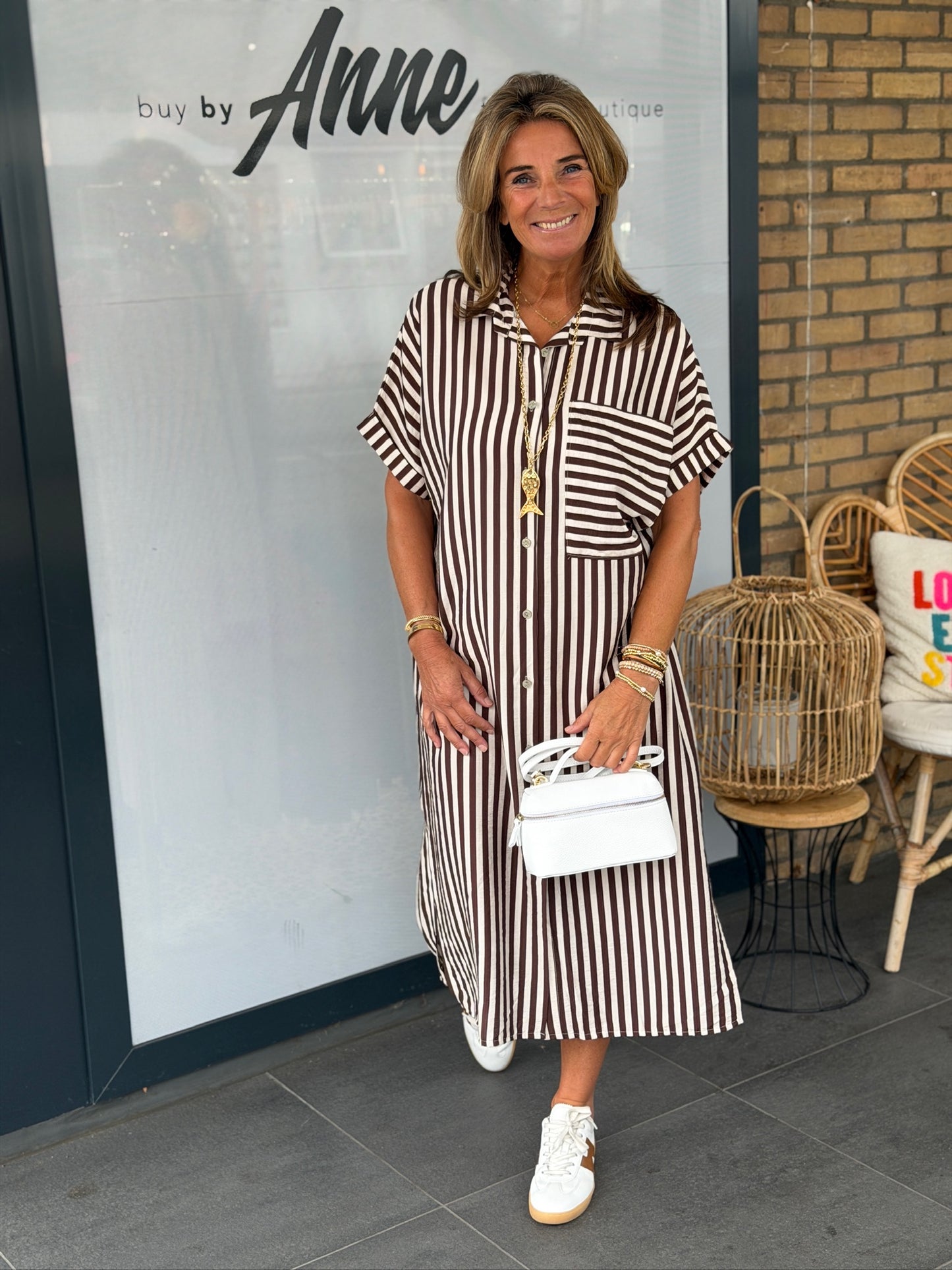 Jurk doorknoop ‘Caroline’