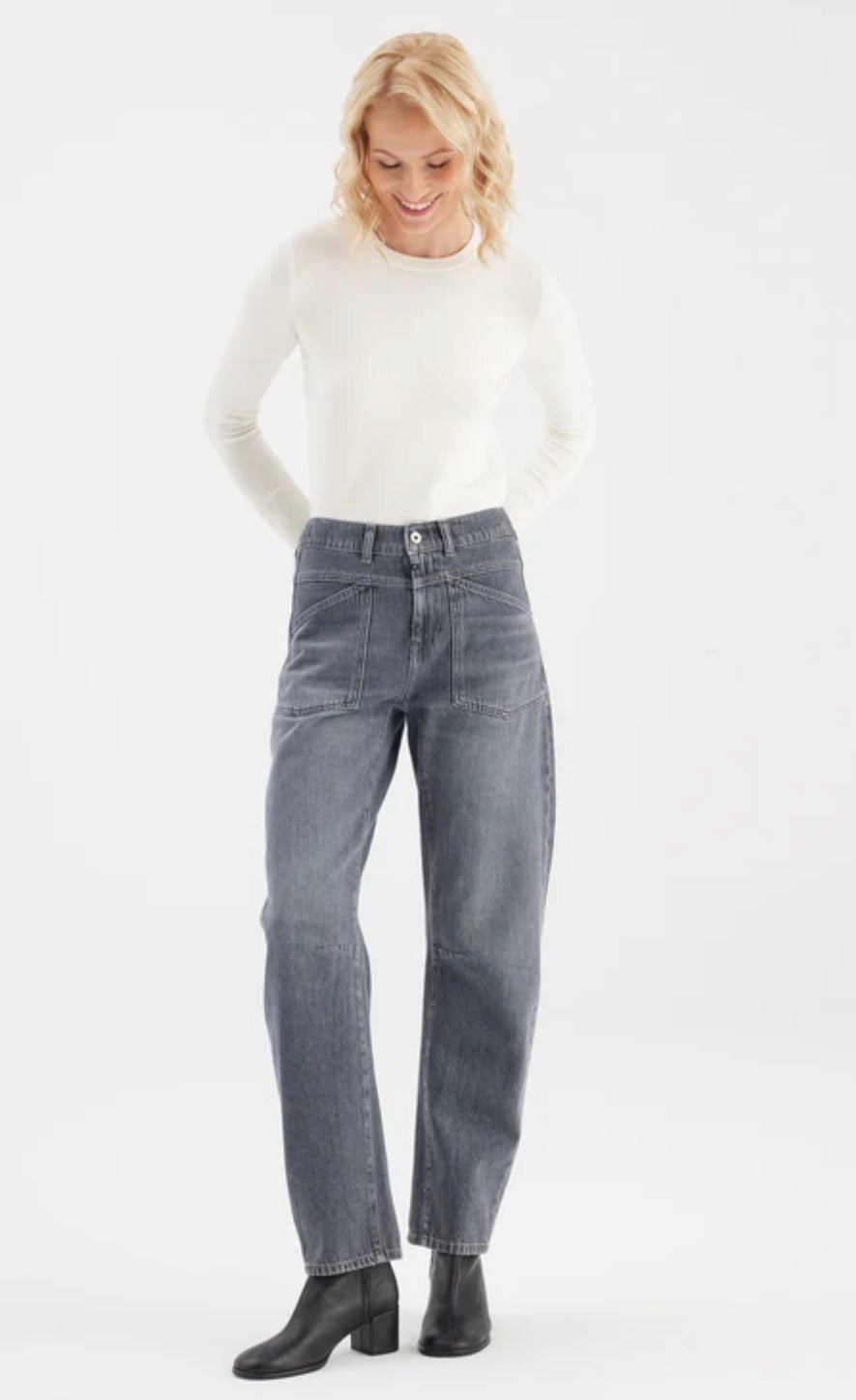 COJ jeans 'Selena' dark grey vintage