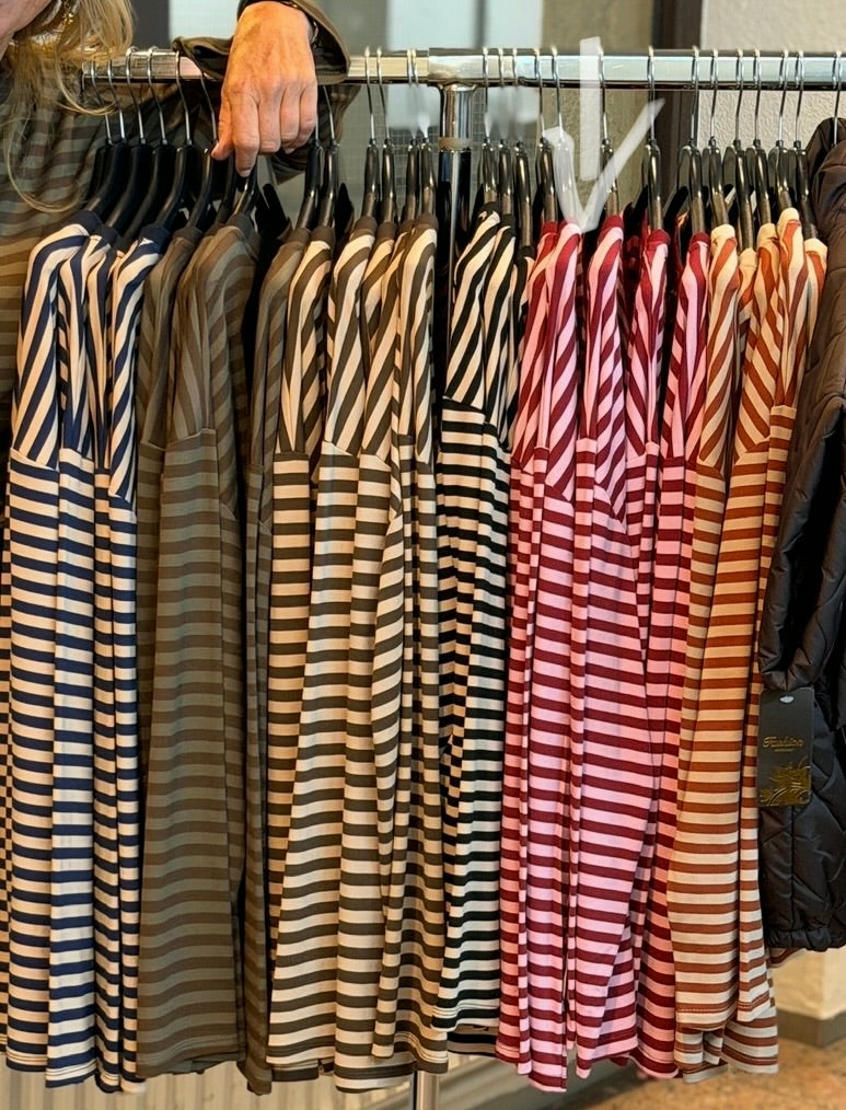 T-shirt 'Streep' lange mouw