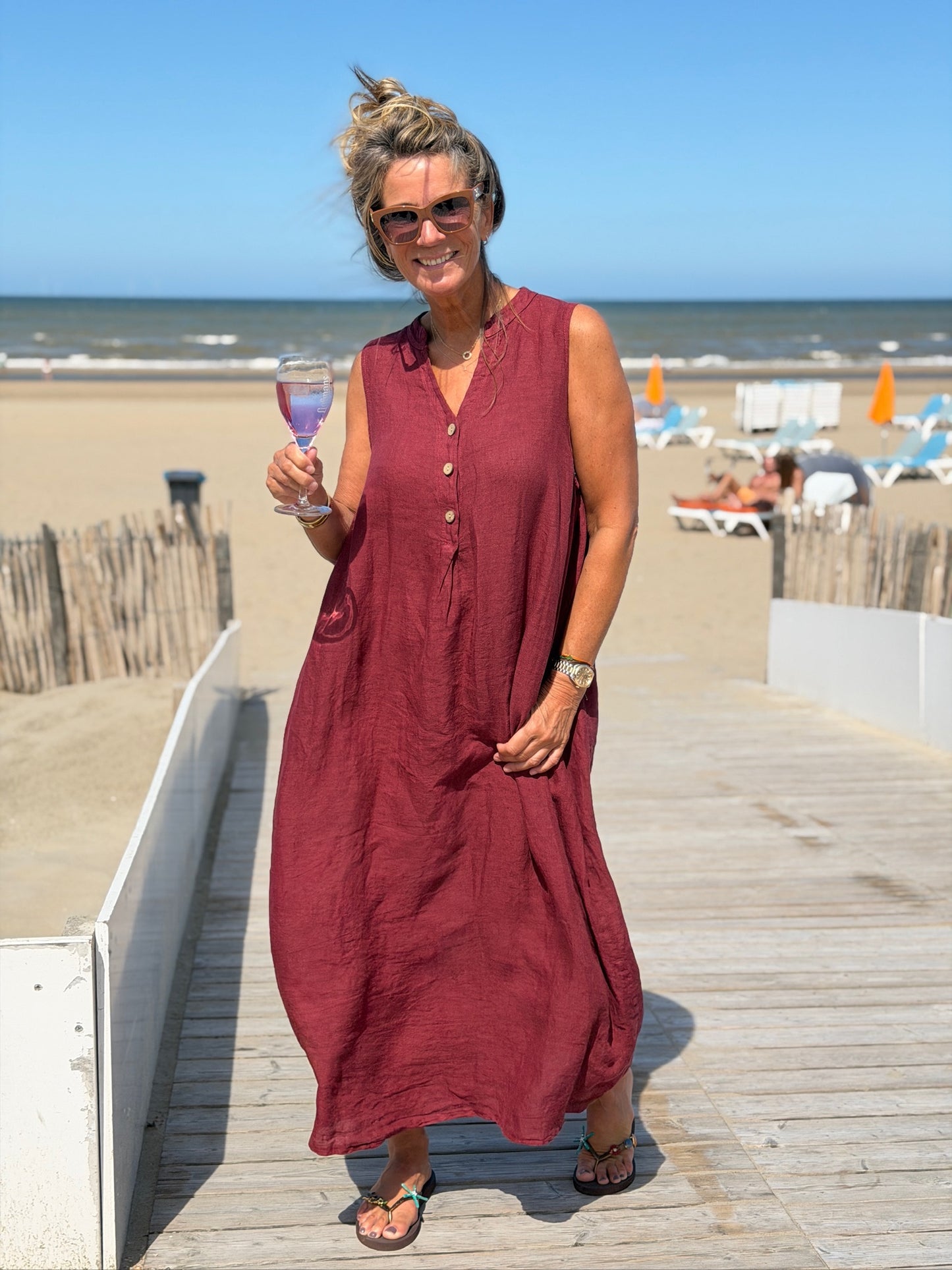 Jurk linnen ‘Zon’