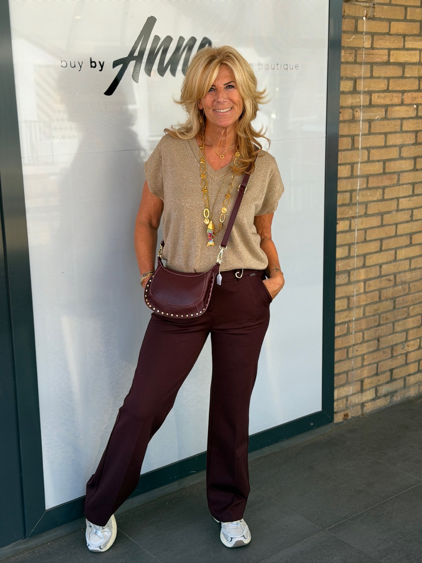 Broek ‘Colette Punta’ Red Button