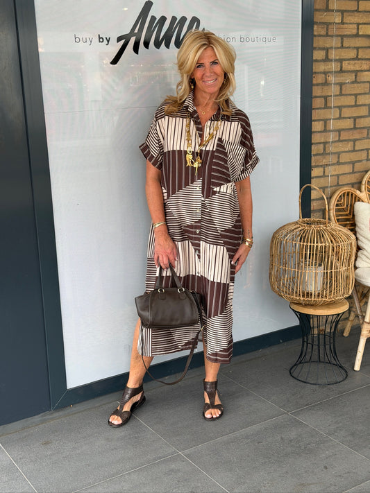 Jurk doorknoop ‘Caroline’
