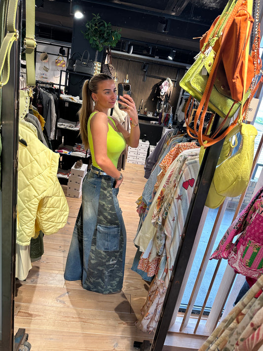Jeans ‘cargo camouflage’