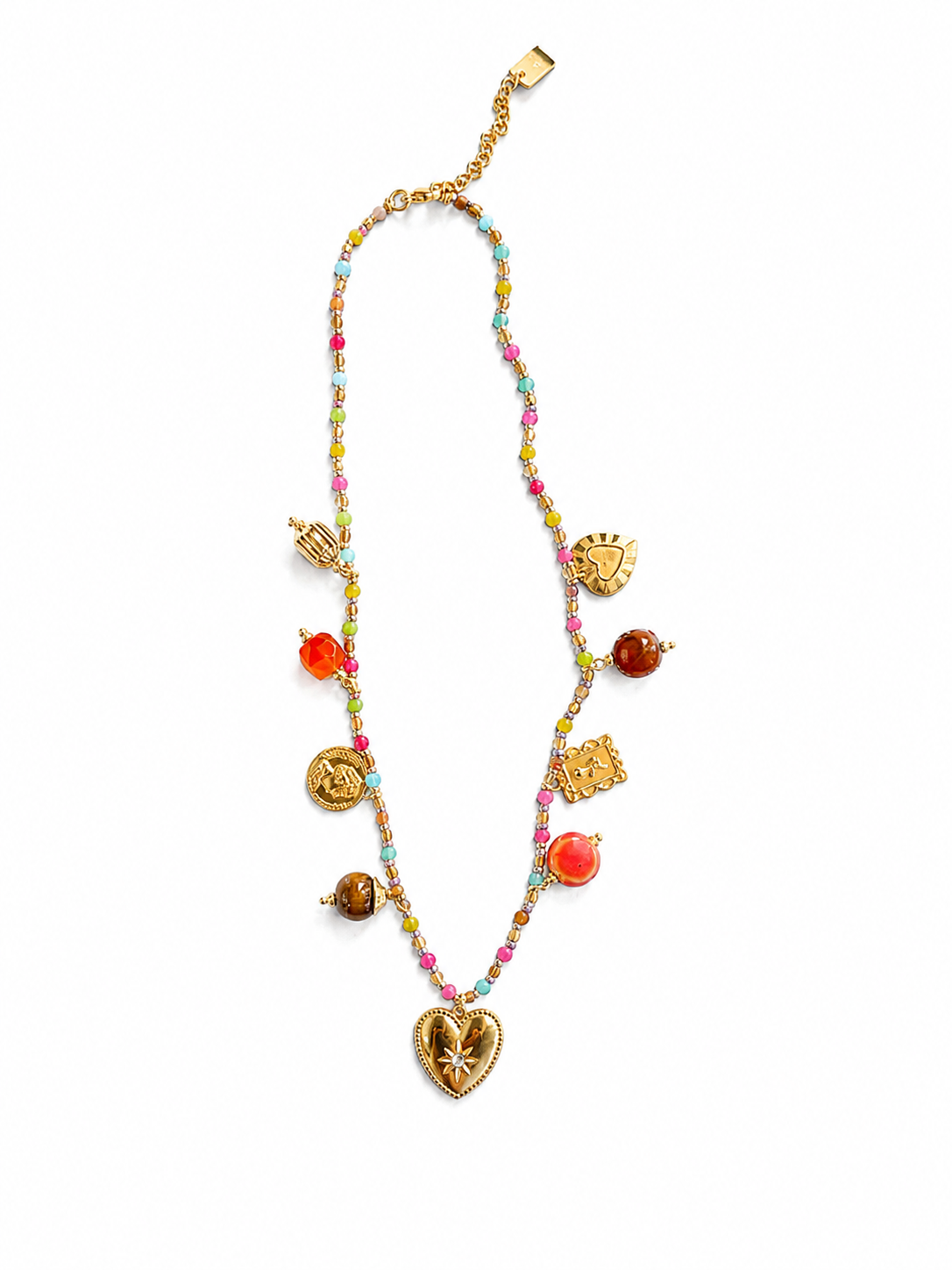 Ketting ‘Colorful Heart’ Gold