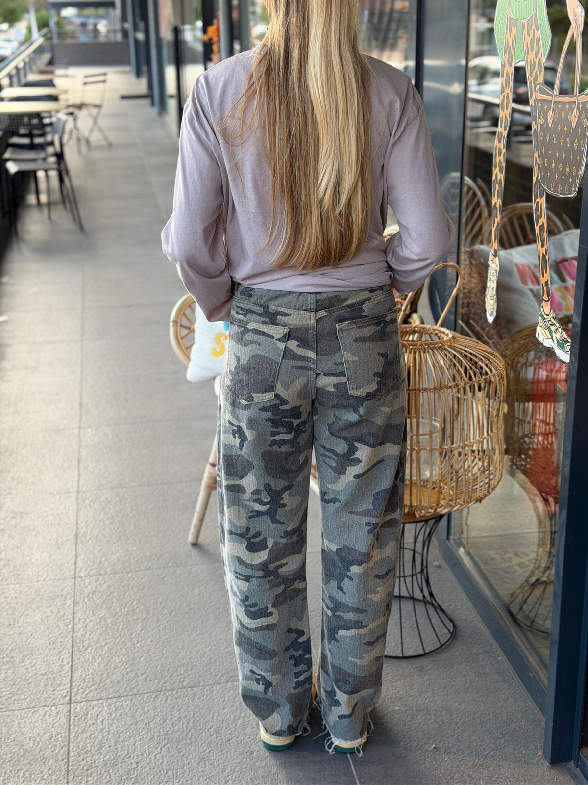 Jeans Ambika camo ‘Anna’