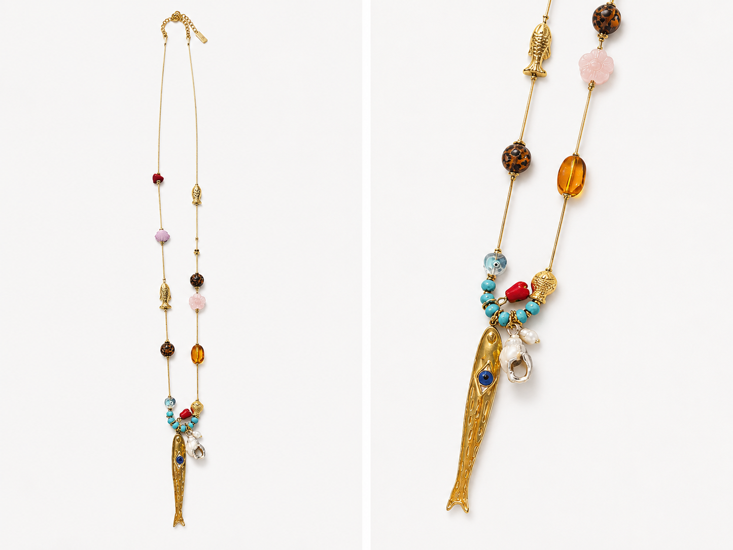 Ketting ‘Shell Fish’ Gold