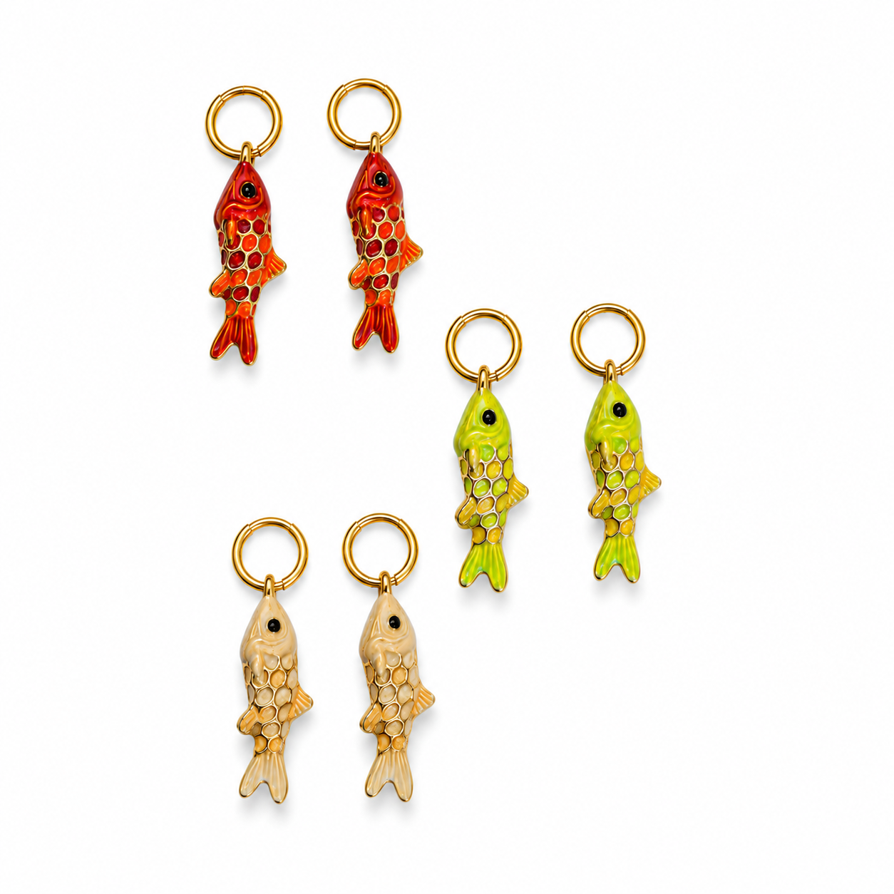 Earrings ‘Bella Fish’ Gold