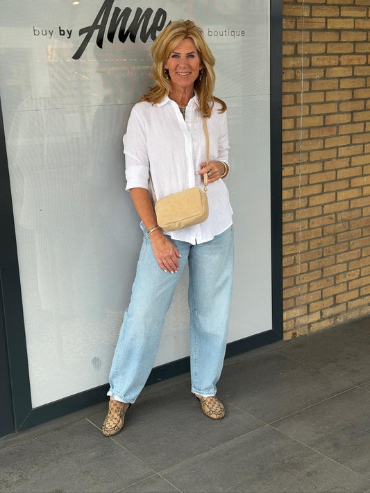 Blouse linnen 'Beach vibes'