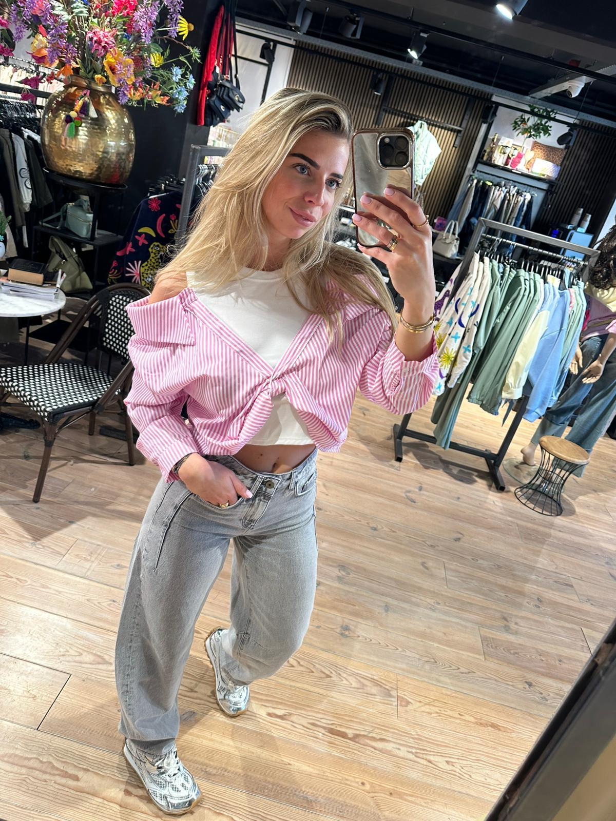 COJ jeans 'Clara' marble grey