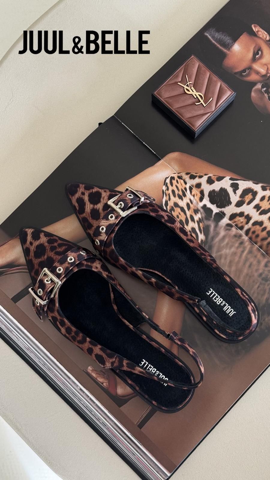 Slingback Juul&Belle leopard